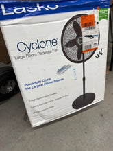 Lasko Cyclone 18 in. 3 Speed Oscillating Pedestal Fan for Home in Black with Adjustable Height, Tilt Back Head, Easy Assembly! (NEW)