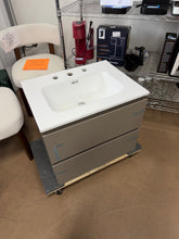 Hostetler Wall-Mounted Bathroom Vanity with Sink- new