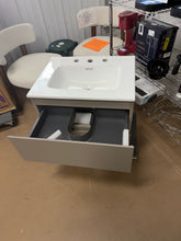 Hostetler Wall-Mounted Bathroom Vanity with Sink- new