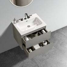 Hostetler Wall-Mounted Bathroom Vanity with Sink- new