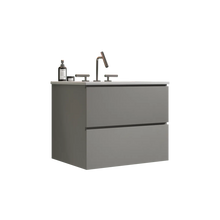 Hostetler Wall-Mounted Bathroom Vanity with Sink- new