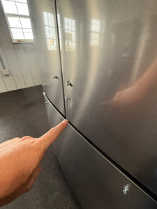 Frigidaire Counter-Depth 17.6-cu ft 3 -Door French Door Refrigerator with Ice Maker ( Fingerprint-Resistant Stainless Look ) ENERGY STAR Certified!! BRAND NEW(SCRATCH & DENT)!!