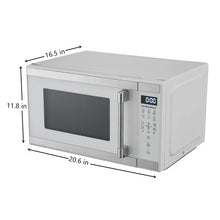 Hamilton Beach 1.1 cu ft Countertop Microwave Oven in White and Stainless Steel Color, Sensor Cook!! (USED - WORKS GREAT!)