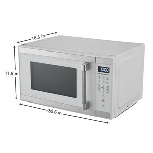 Hamilton Beach 1.1 cu ft Countertop Microwave Oven in White and Stainless Steel Color, Sensor Cook!! (USED - WORKS GREAT!)