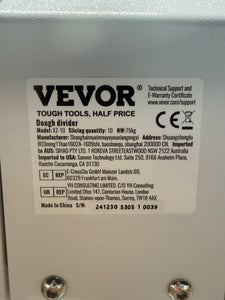 Dough Divider Round 10-Piecs Manual Dough Equal Divider Machine 4.23 oz. 19.75 oz. HandPress Dough Cutter Stainless Steel!! NEW AND ASSEMBLED (EXTREMELY HEAVY)!!