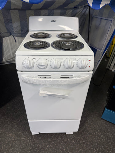 Summit 20 in. 2.3 cu. ft. Electric Range in White!! BRAND NEW!!