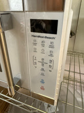 Hamilton Beach 1.1 cu ft Countertop Microwave Oven in White and Stainless Steel Color, Sensor Cook!! (USED - WORKS GREAT!)