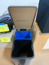 Home Zone Living 13.2 Gal. Stainless Steel Step-On Kitchen Trash Can with Dual Compartments and Slim Shape!! BRAND NEW!!