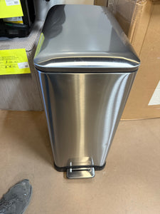 Home Zone Living 13.2 Gal. Stainless Steel Step-On Kitchen Trash Can with Dual Compartments and Slim Shape!! BRAND NEW!!