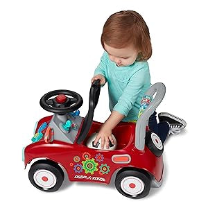 Radio Flyer Busy Buggy, Sit to Stand Toddler Ride On Toy, Ages 1-3, Red Kids Ride On Toy, Large**New in box**