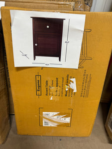 Eugene Accent Table, Walnut!! (NEW IN BOX!)