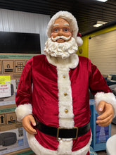 5 ft animated Santa with microphone- used