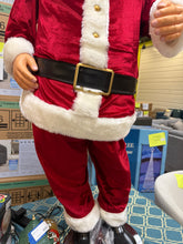 5 ft animated Santa with microphone- used