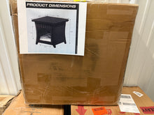 Brown Wicker Outdoor End Table Pet Side Table with Storage!! NEW IN BOX!!