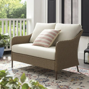 Mainstays Chelsea Outdoor Patio Loveseat! (NEW & ASSEMBLED)
