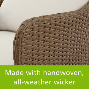 Mainstays Chelsea Outdoor Patio Loveseat! (NEW & ASSEMBLED)