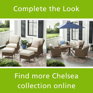 Mainstays Chelsea Outdoor Patio Loveseat! (NEW & ASSEMBLED)