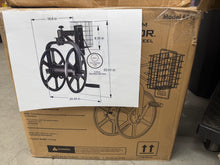 Liberty Garden Single Arm Navigator Rotating Garden Hose Reel with Storage Basket, Bronze!! NEW IN BOX!!