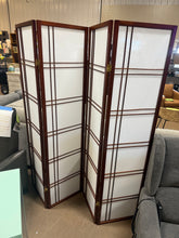 Red Lantern 6 ft. Walnut 4-Panel Room Divider!! BRAND NEW!!
