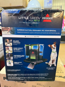 BISSELL Little Green Max Pet Hair Pick-Up Portable Carpet Cleaner! (NEW IN BOX)
