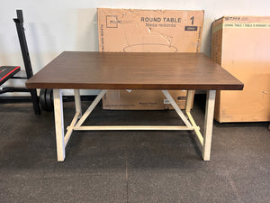 Better Homes and Gardens Collin Wood and Metal Dining Table! (NEW -  CHIPPED CORNERS!)