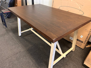 Better Homes and Gardens Collin Wood and Metal Dining Table! (NEW -  CHIPPED CORNERS!)