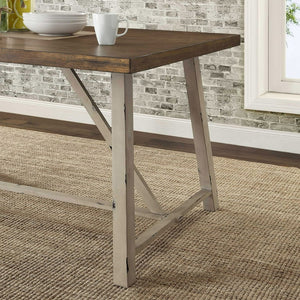 Better Homes and Gardens Collin Wood and Metal Dining Table! (NEW -  CHIPPED CORNERS!)