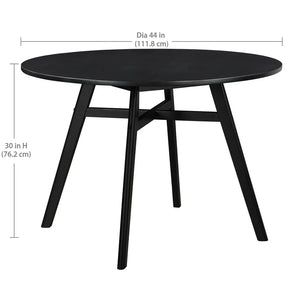 Mainstays 44" Solid Wood Round Dining Table, Black Color, Include 1 Table! (TABLE ONLY)

-Brand new in the box