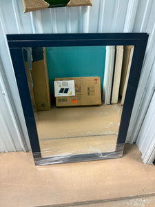 Home Decorators Collection Sturgess 27 in. W x 36 in. H Rectangular Wood Framed Wall Bathroom Vanity Mirror in Navy Blue!! NEW(MINOR SHIPPING DAMAGE)!!