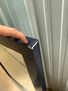 Home Decorators Collection Sturgess 27 in. W x 36 in. H Rectangular Wood Framed Wall Bathroom Vanity Mirror in Navy Blue!! NEW(MINOR SHIPPING DAMAGE)!!