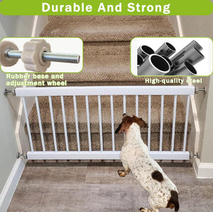 CUTE STH Metal Short Dog Gate 17.3’’H Various Widths Dog Gate Short Pet Gate for Doorways and Stairs,Pressure Mount Easily Step Over Dog Gates for Small & Medium Dogs(W30.71''-33.46")**New in box**