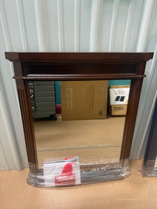 Home Decorators Collection 26 in. W x 30 in. H Rectangular Wood Framed Wall Bathroom Vanity Mirror in Cherry!! BRAND NEW!!