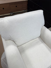 Ashton Ivory Polyester Arm Chair with Removable Cushions