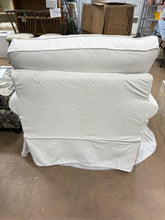 Ashton Ivory Polyester Arm Chair with Removable Cushions