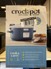 Crock-Pot 7qt Cook & Carry One Touch Programmable Slow Cooker Poseidon Blue: Locking Lid, Dishwasher-Safe Parts! (NEW IN BOX)