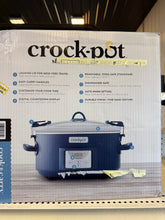 Crock-Pot 7qt Cook & Carry One Touch Programmable Slow Cooker Poseidon Blue: Locking Lid, Dishwasher-Safe Parts! (NEW IN BOX)