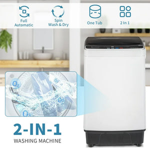 Ktaxon 17.6lbs Portable Fully Automatic Washing Machine W/ Drain Pump! (NEW)