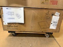 Eridanus Oslo 32 in. Drop-In/Undermount Double Bowl Fireclay Kitchen Sink in Crisp White with Botton Grid and Basket Strainer!! NEW IN BOX!!