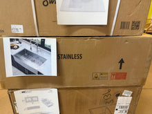 Coporesell 33 in. Farmhouse Single Bowl 16-Gauge Brushed Nickel Stainless Steel Kitchen Sink with Bottom Grids!! NEW IN BOX!!