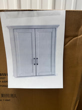 Home Decorators Collection Ashburn 24 in. W x 8 in. D x 27 in. H Bathroom Storage Wall Cabinet in White!! NEW IN BOX!!