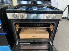 Frigidaire 30 in 5 Burner Freestanding Gas Range in Stainless Steel with Quick Boil and Steam Clean! (NEW - DENTED SIDES/HANDLE) - (GAS STOVE!)