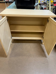 Elder 2 Door Cabinet Natural - Threshold! (NEW - SCRATCHED ON TOP FROM SHIPPING)