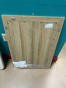 Glacier Bay Huckleberry 24 in. W x 32 in. H Rectangular Framed Wall Mount Bathroom Vanity Mirror in Weathered Tan!! BRAND NEW!!