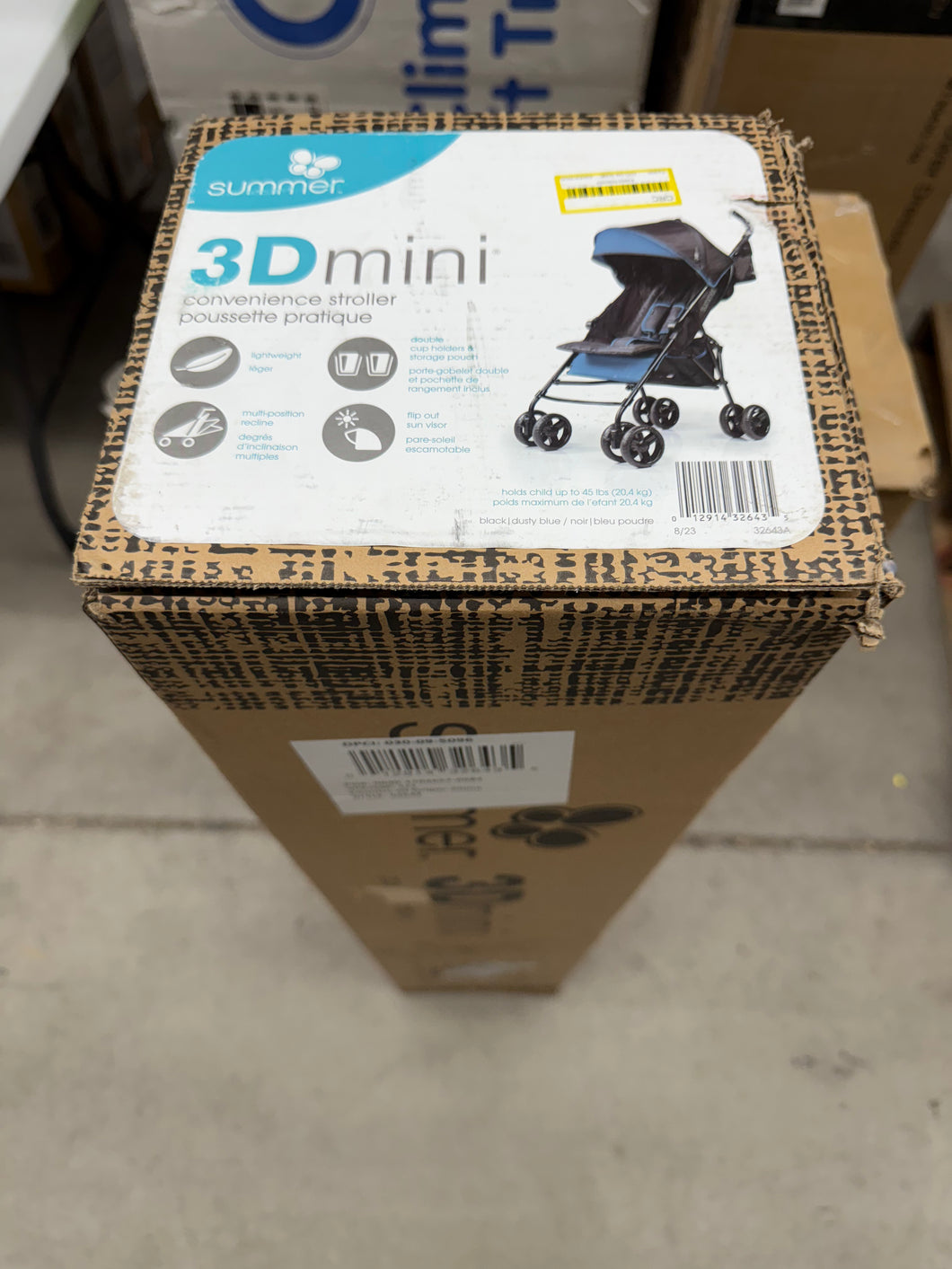 Summer Infant 3Dmini Convenience Stroller - Blue! (BRAND NEW)