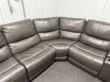 Wylder Leather Power Reclining Sectional with Power Headrests! (DEPARTMENT STORE RETURN - GREAT CONDITION - TWO CHAIRS HAVE RUB MARKS)