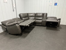 Wylder Leather Power Reclining Sectional with Power Headrests! (DEPARTMENT STORE RETURN - GREAT CONDITION - TWO CHAIRS HAVE RUB MARKS)
