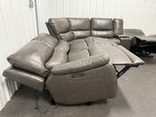 Wylder Leather Power Reclining Sectional with Power Headrests! (DEPARTMENT STORE RETURN - GREAT CONDITION - TWO CHAIRS HAVE RUB MARKS)