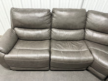 Wylder Leather Power Reclining Sectional with Power Headrests! (DEPARTMENT STORE RETURN - GREAT CONDITION - TWO CHAIRS HAVE RUB MARKS)