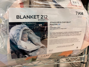 7AM Enfant Stroller & Carseat Footmuff - Adjustable Winter Car Seat & Stroller Zipper Blanket for Boy & Girl, Multi Purpose Fleece Lined Warm Hooded Sleeping Bag for Baby (Copenhagen)**New in box**