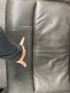 Wylder Leather Power Reclining Sectional with Power Headrests! (DEPARTMENT STORE RETURN - GREAT CONDITION - TWO CHAIRS HAVE RUB MARKS)